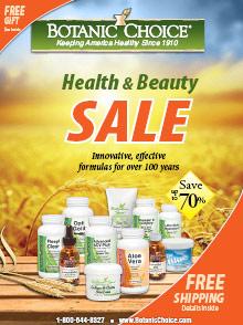 Botanic Choice catalog cover